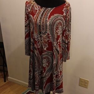 MSK  Boho Paisley Dress